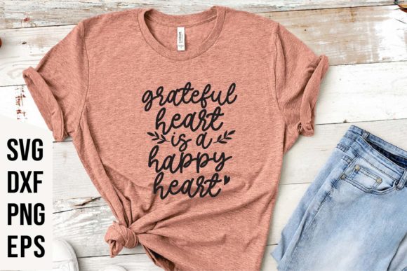 Grateful Heart is a Happy Heart FALL SVG