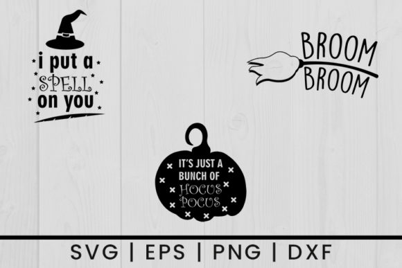 HalloweenPumpkin Spell Quotes SVG Vector