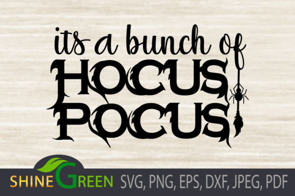 Hocus Pocus - Halloween Broom, Fall SVG