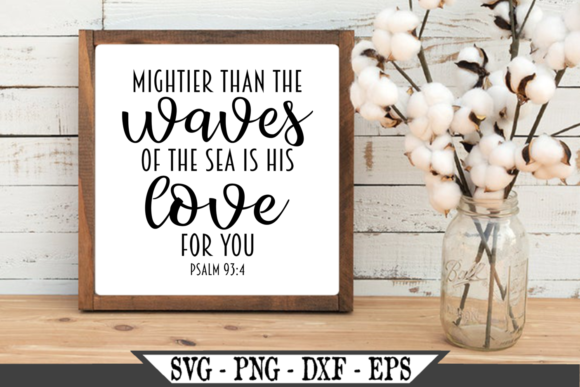 Mightier Than the Waves of the Sea SVG