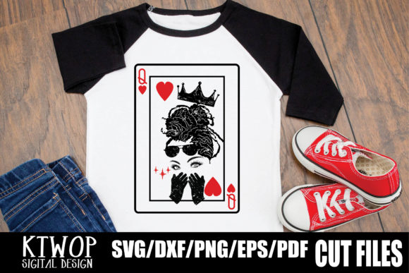 Sexy Black Queen Card Dreadrock SVG