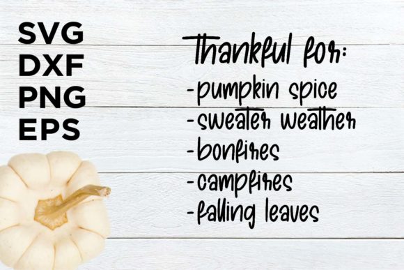 Thankful for Pumpkin Spice Sweater SVG