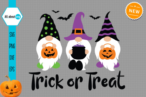 Trick or Treat Svg, Halloween Gnomes Svg